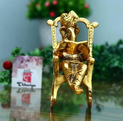 Ganesha's Divine Wisdom: Rocking Chair Ramayana Showpiece