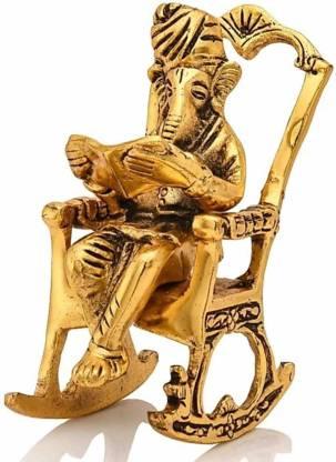 Ganesha's Divine Wisdom: Rocking Chair Ramayana Showpiece